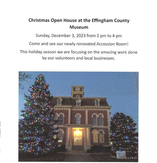 2023 Christmas Open House Effingham County Museum 850 2