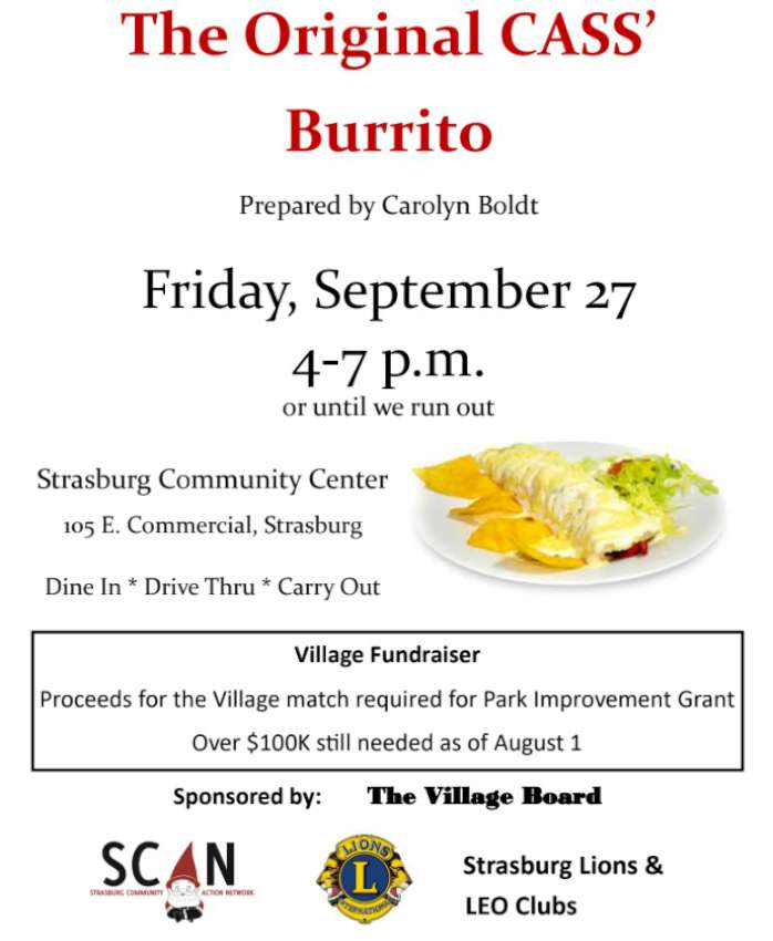 Burrito Fundraiser in Strasburg 850