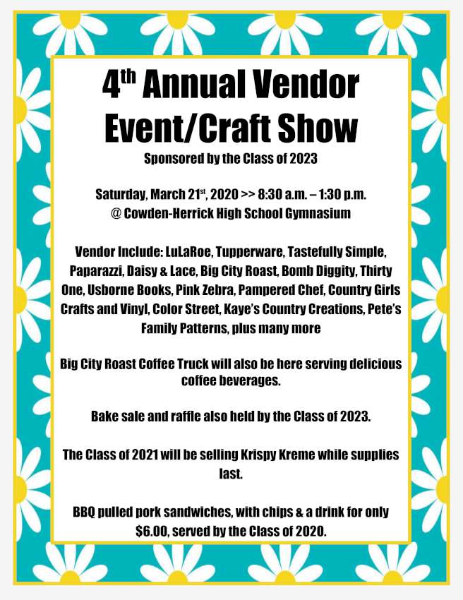 C H Vendor Event Craft Show 2020 850