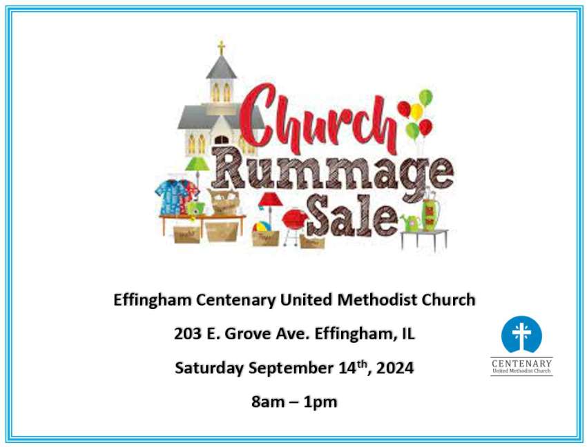 CUMC Garage Sale Aug 2024 850