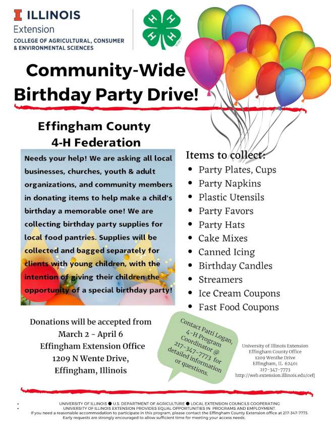 Extension Birthday Party Drive 850