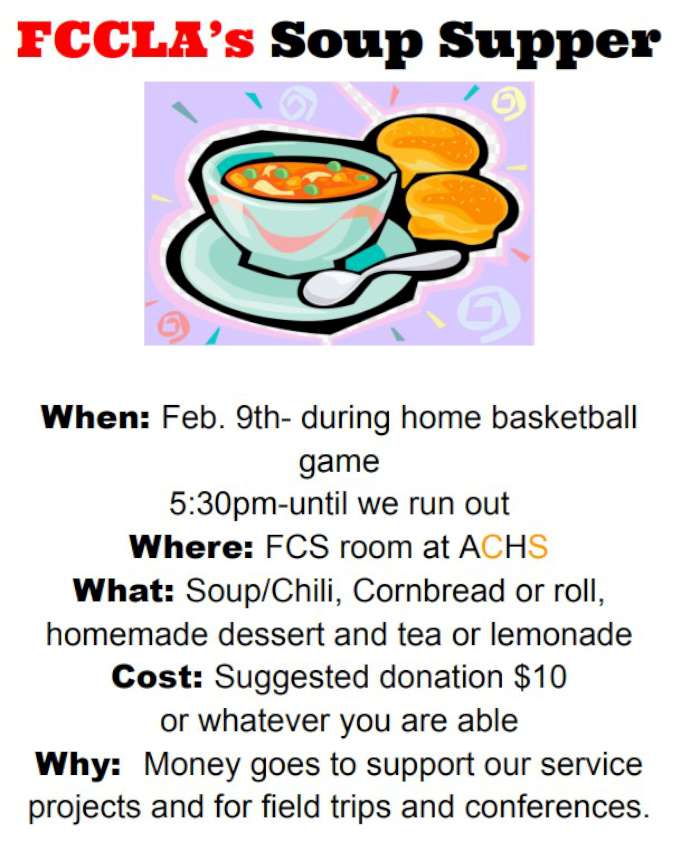 FCCLA Soup Supper Feb 2024 850