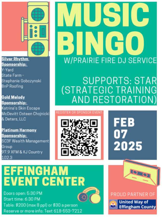 Feb 7 2025 Music Bingo for STAR 850