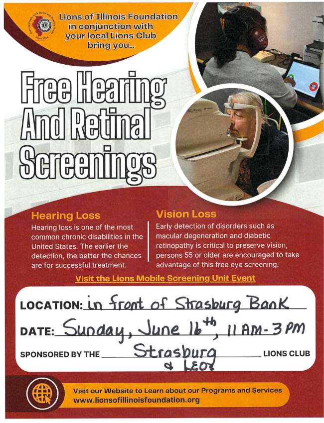 Hearing Retinal Screenings 850
