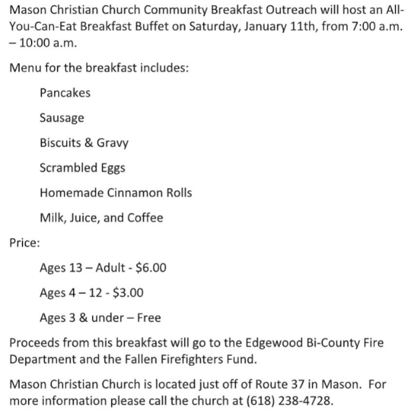 Mason jan 2020 breakfast 850