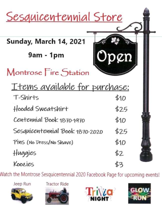 Montrose Sesquicentennial Store 850