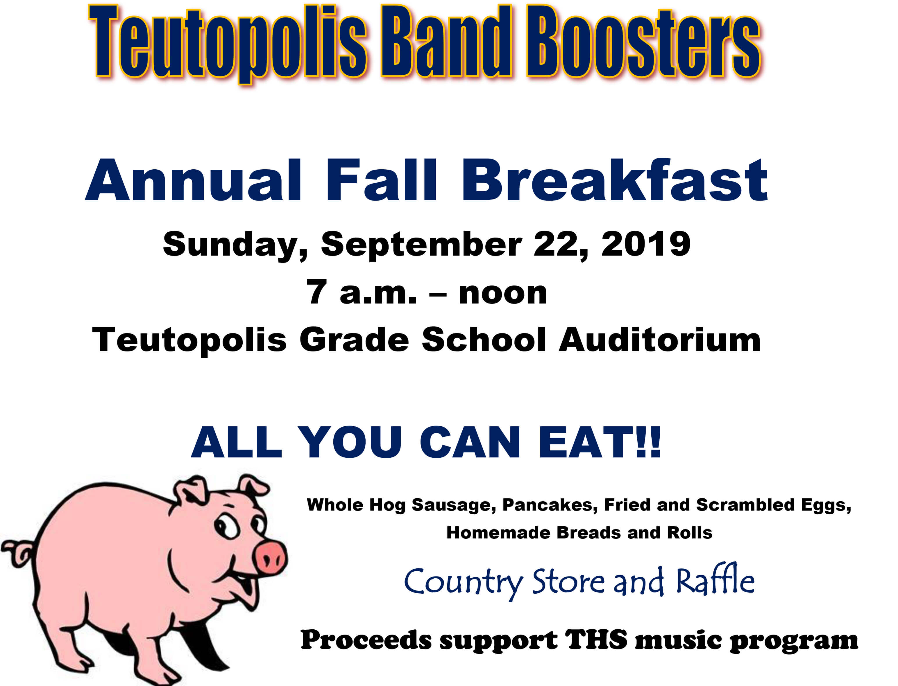 THS Band Breakfast Flyer 2019