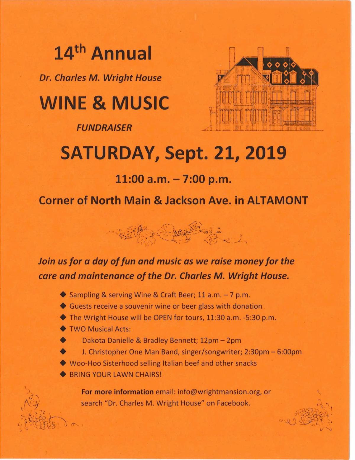 Wine and Music Fundraiser