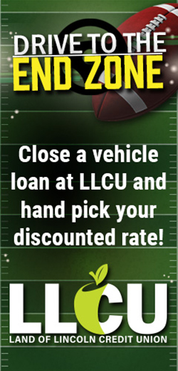 Drive to the end zone. Close a vehicle loan at Land of Lincoln Credit Union and hand pick your discounted rate!