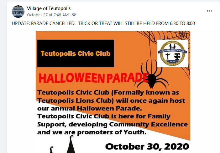Ttown Parade Canceled