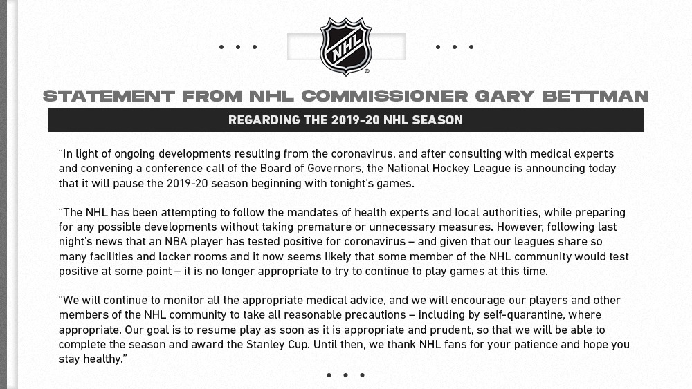 NHL Cancel